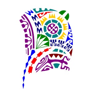 Polynesian style manta tattoo for the
hand